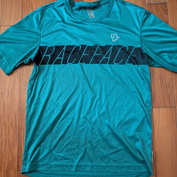 EUC RaceFace Men's Size Large forest green Jersey w/Screenprint RaceFace logo - Picture 2 of 5